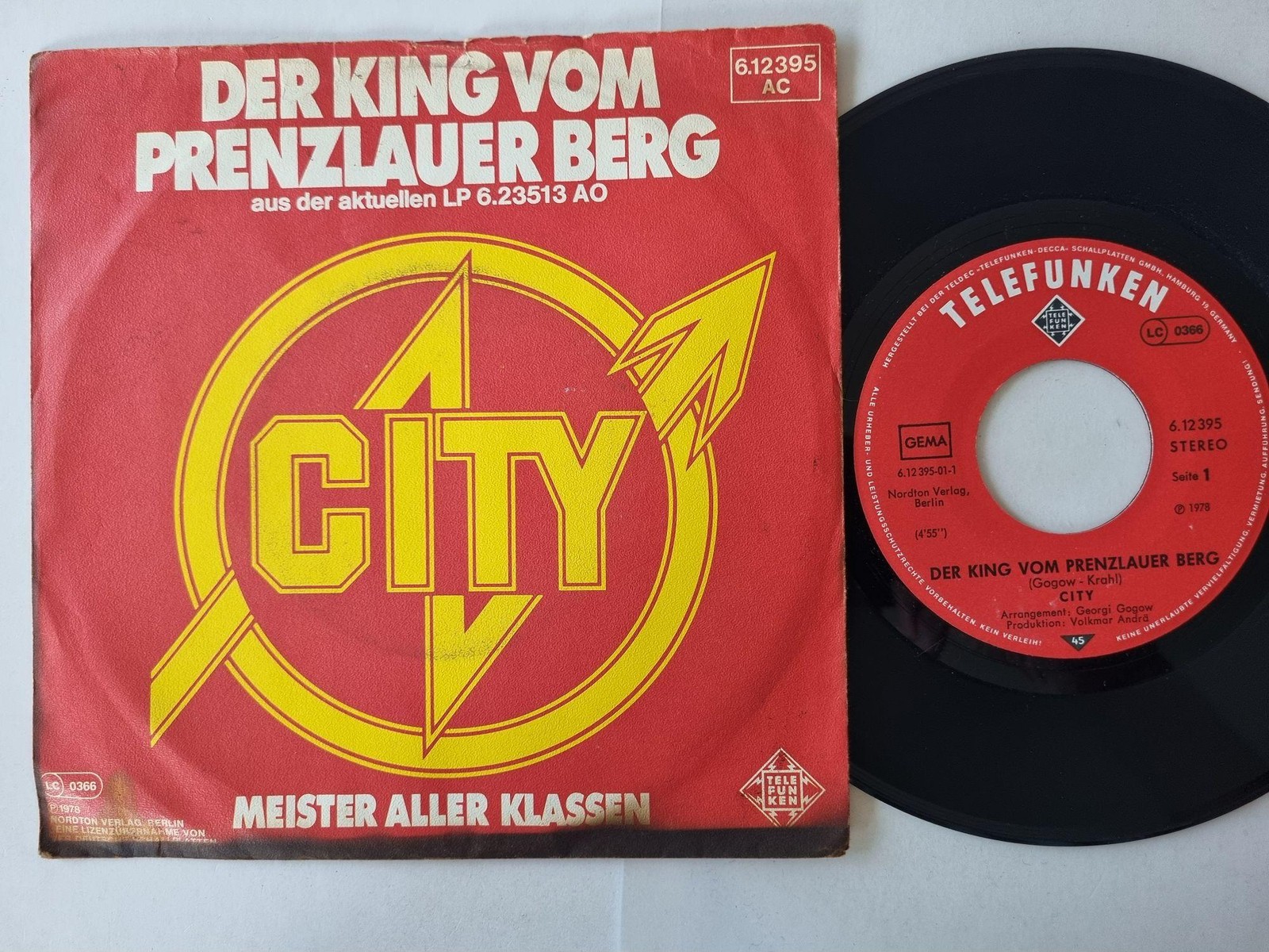 City - Der King Vom Prenzlauer Berg 7'' Vinyl Germany