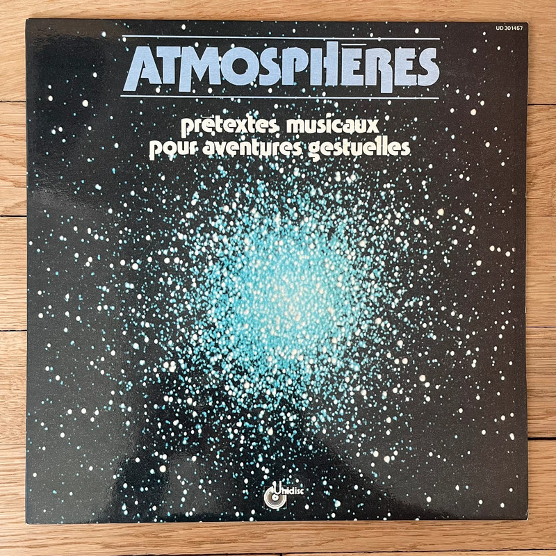 Vinyle 33T Musique Expérimentale Claude Marbehant – Atmosphères