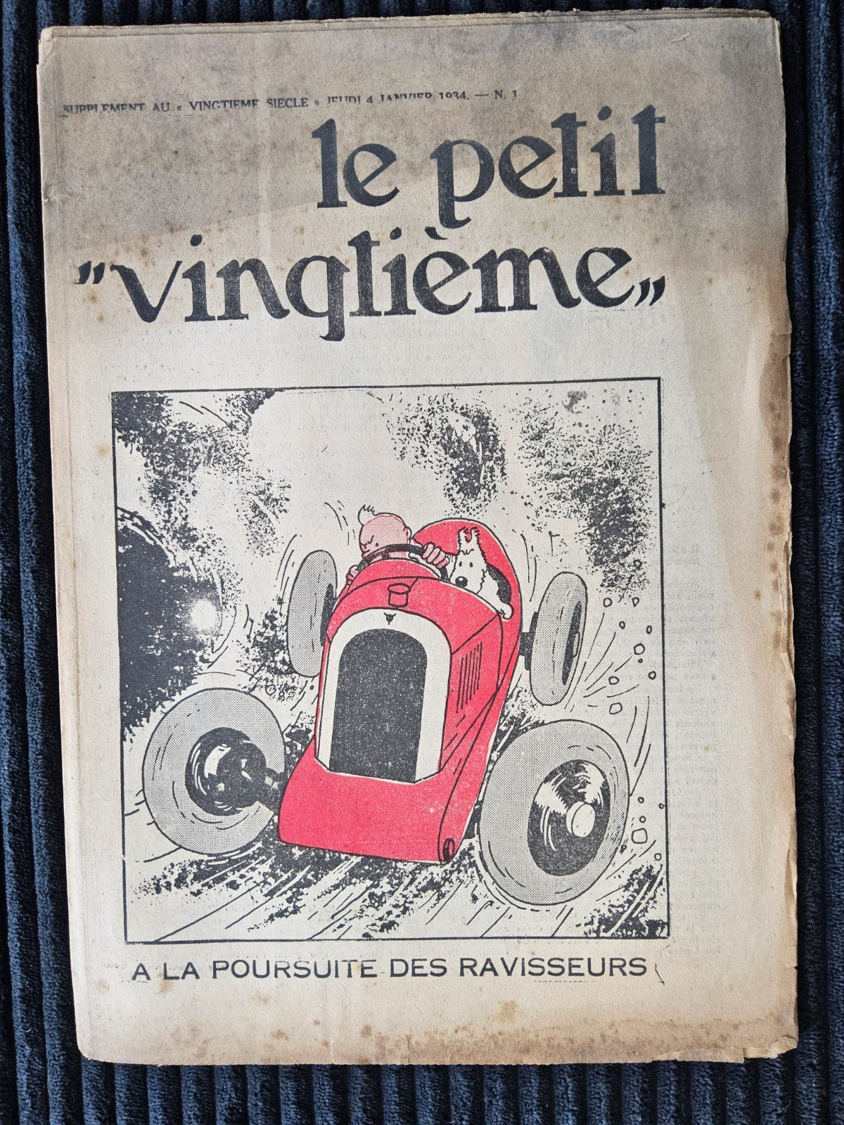 Tintin - Petit Vingtième - Numéro 1 de 1934