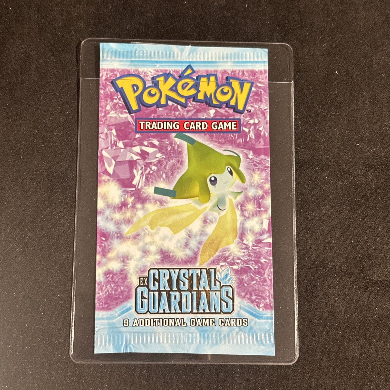 Pokemon TCG Crystal Guardians Pack aperto/vuoto Jirachi Art