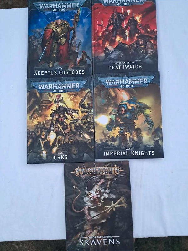 Lot livres Codex Warhammer