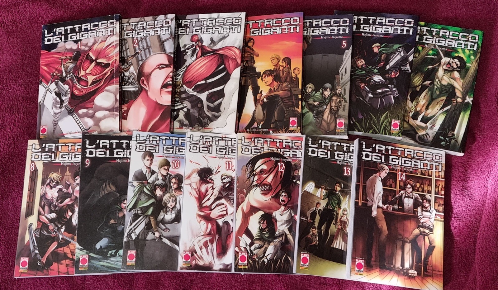 L’Attacco dei Giganti – Collezione completa manga + cofanetti + prime stampe