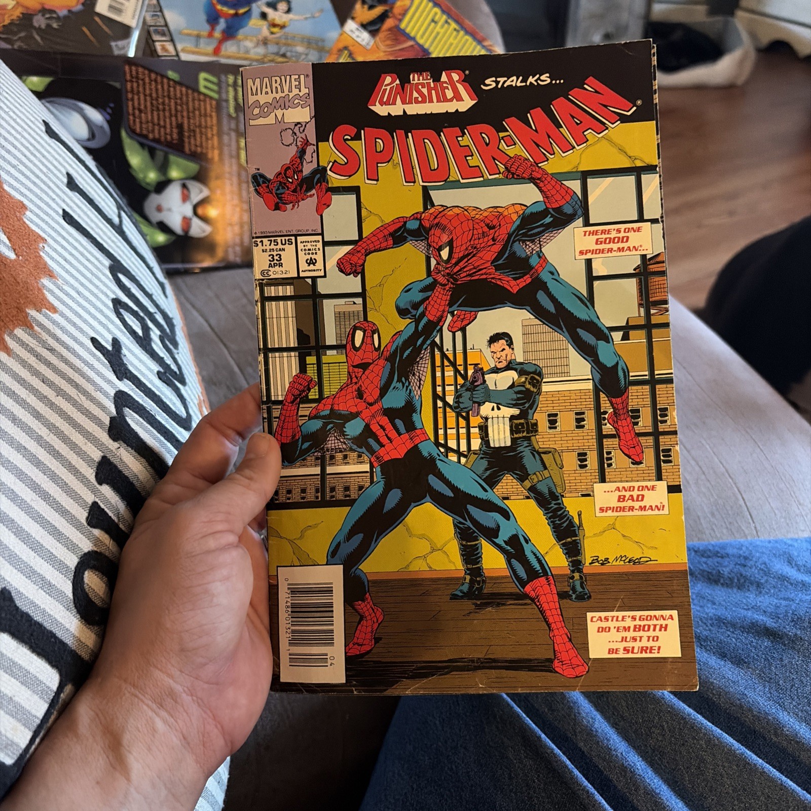 Spider-Man #33 Marvel Comics Aprile 1993 Fumetto The Punisher Stalks Edicola