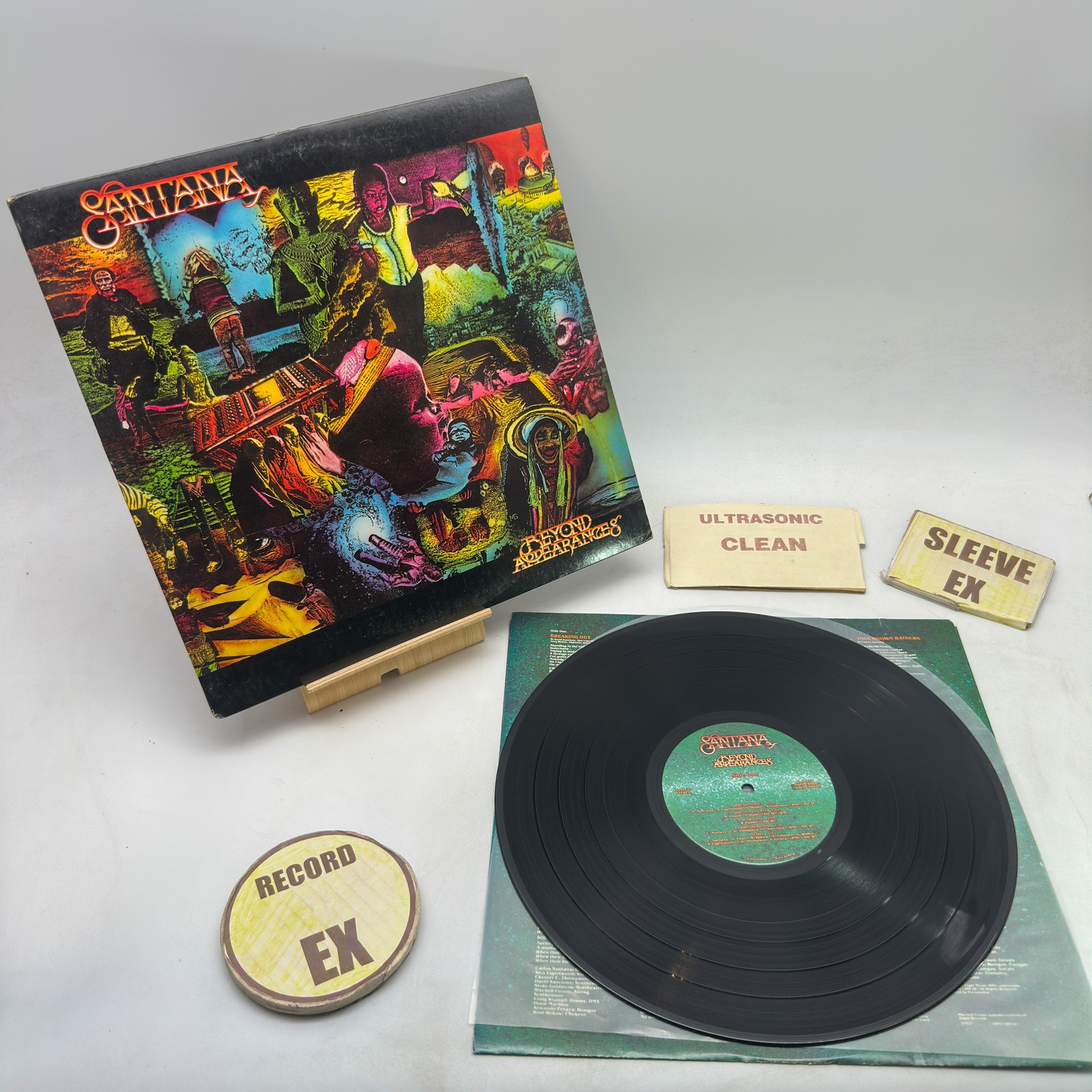 Santana - Beyond Appearances EX/EX 1985 Columbia Pitman Ultrasonic Clean Press