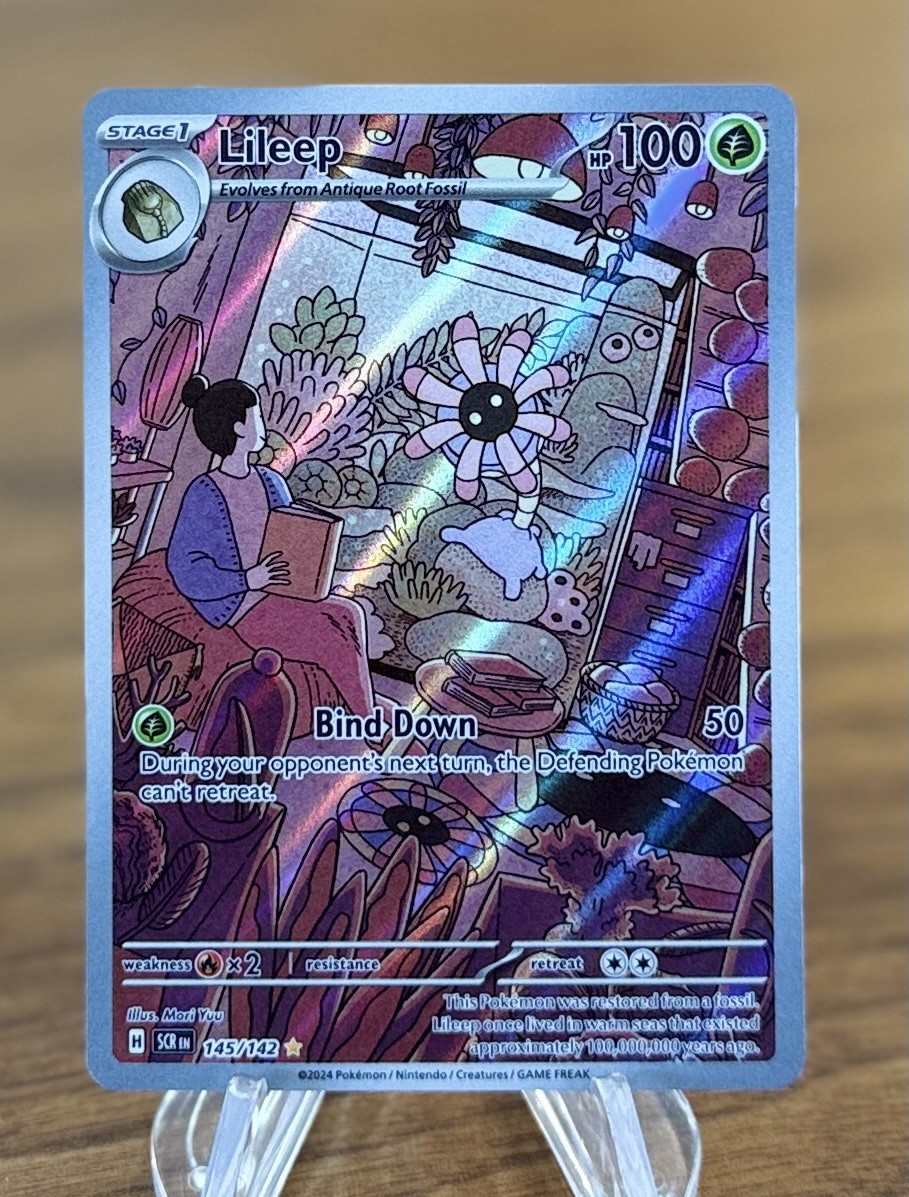 Pokemon Lileep 145/142 Illustration Rare Stellar Crown Pokemon Holo Near Mint