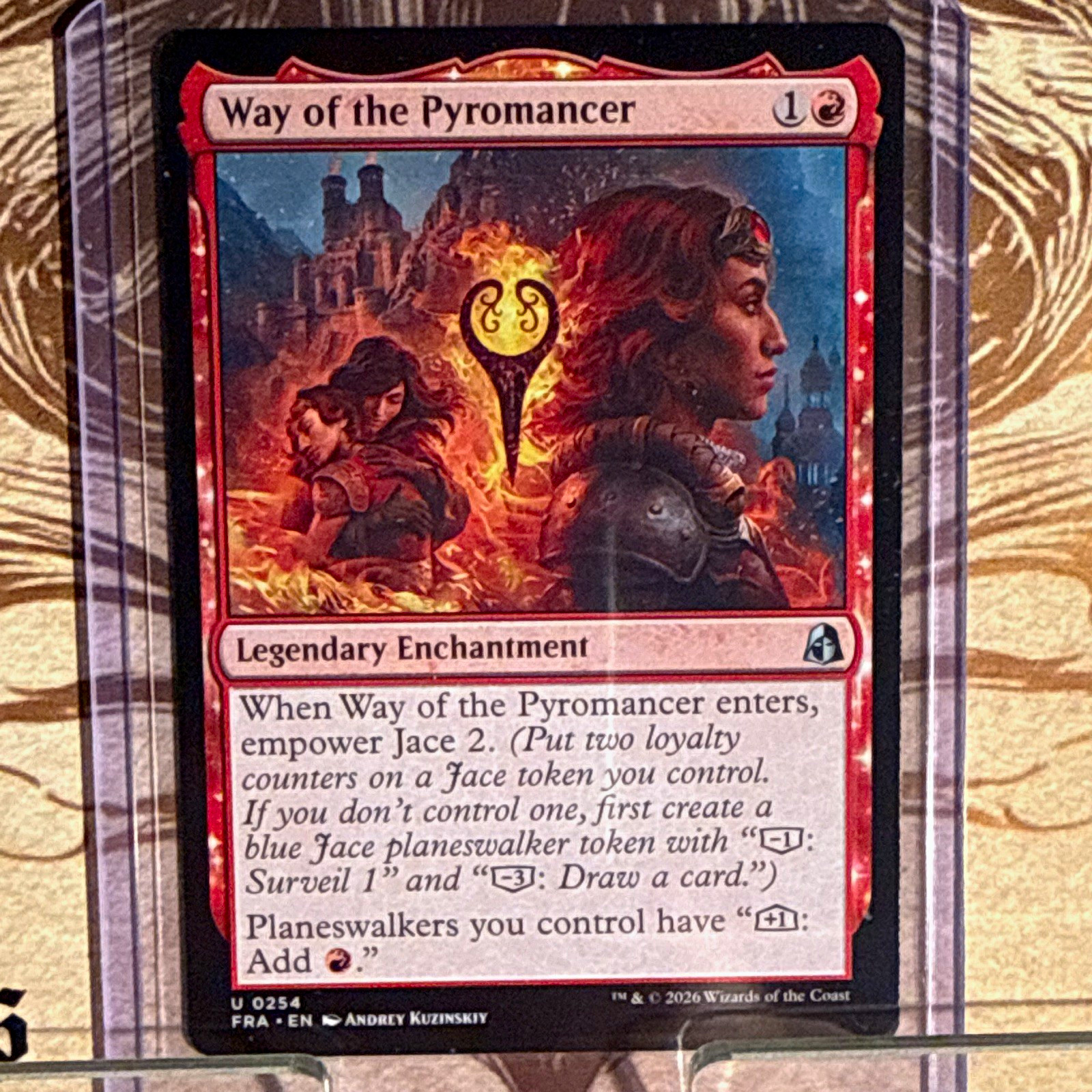 Wizards of the Coast MTG Way of the Pyromancer 254 U Legendary Ench FR