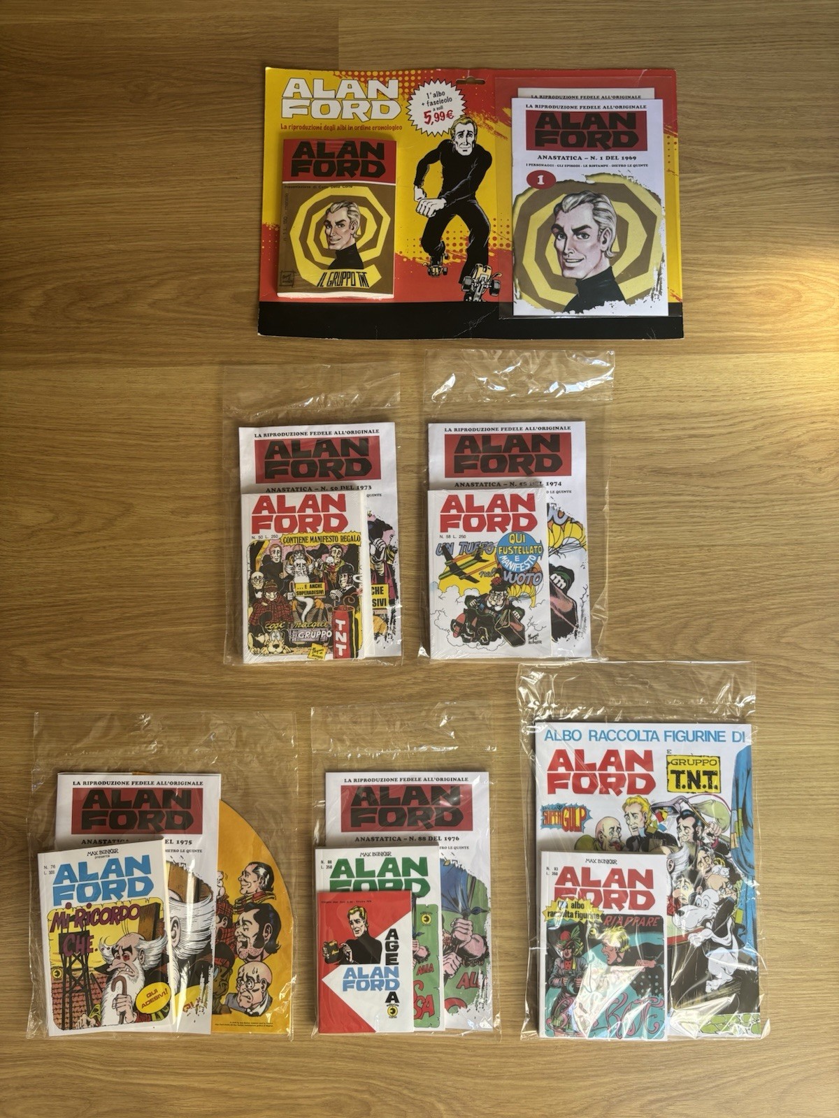 ALAN FORD ANASTATICA 1/50/58/76/88/93 BLISTERATI