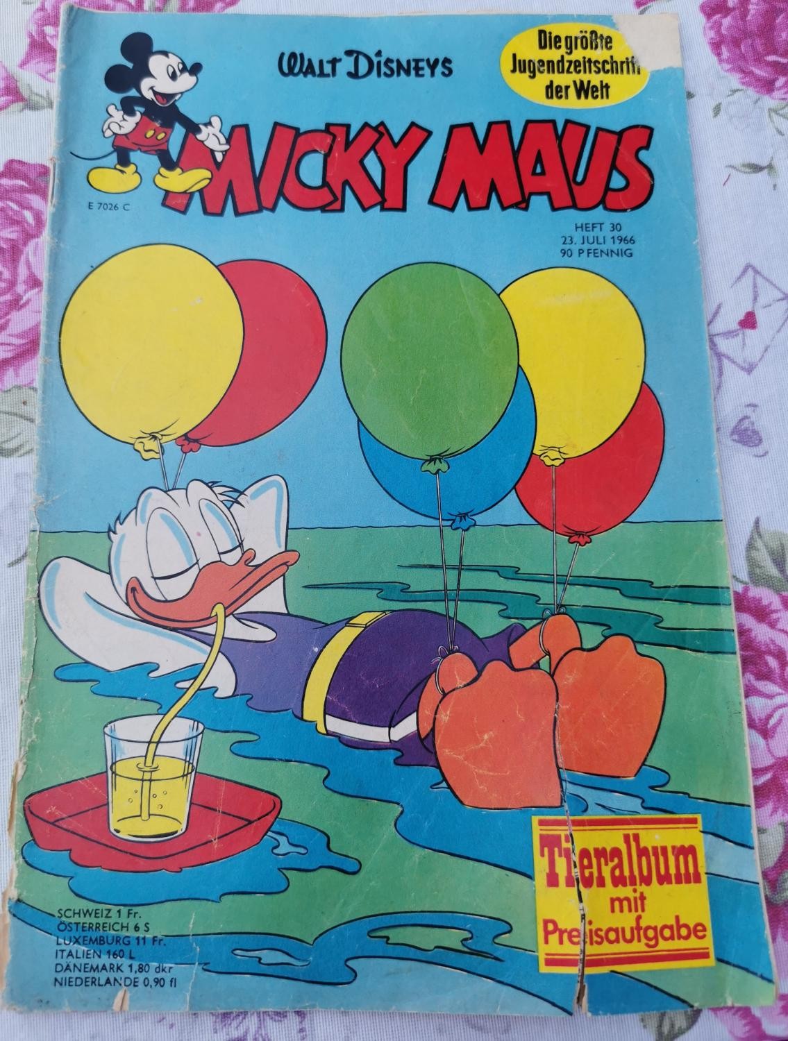 Libretto Topolino 30 del 23.07.1966 Walt Disney Montmartre sulla vespa Alster