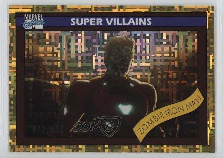 2023 Marvel What If? 1990 Universe Gold Dimensions /688 Zombie Iron Man #37 0z17