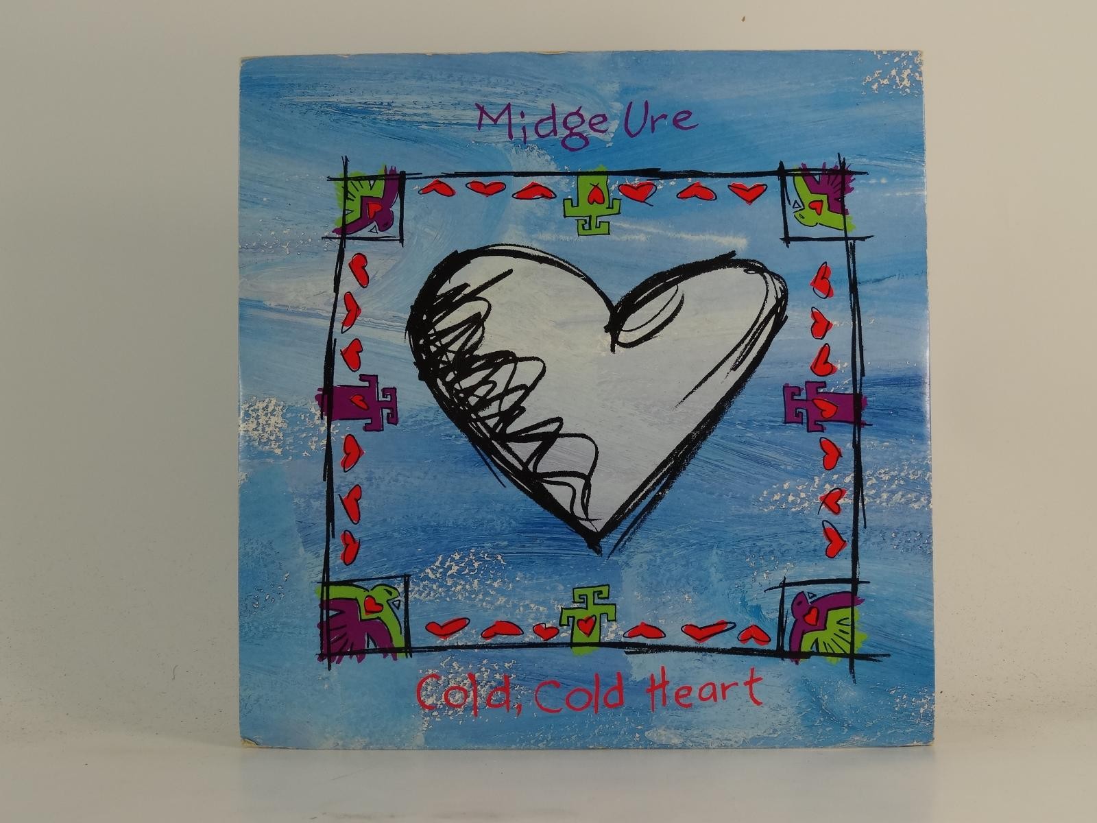 MIDGE URE COLD COLD HEART (4) (78) 2 Track 7" Single plus Picture Sleeve ARISTA
