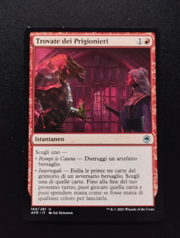Magic the gathering mtg trovate dei prigionieri