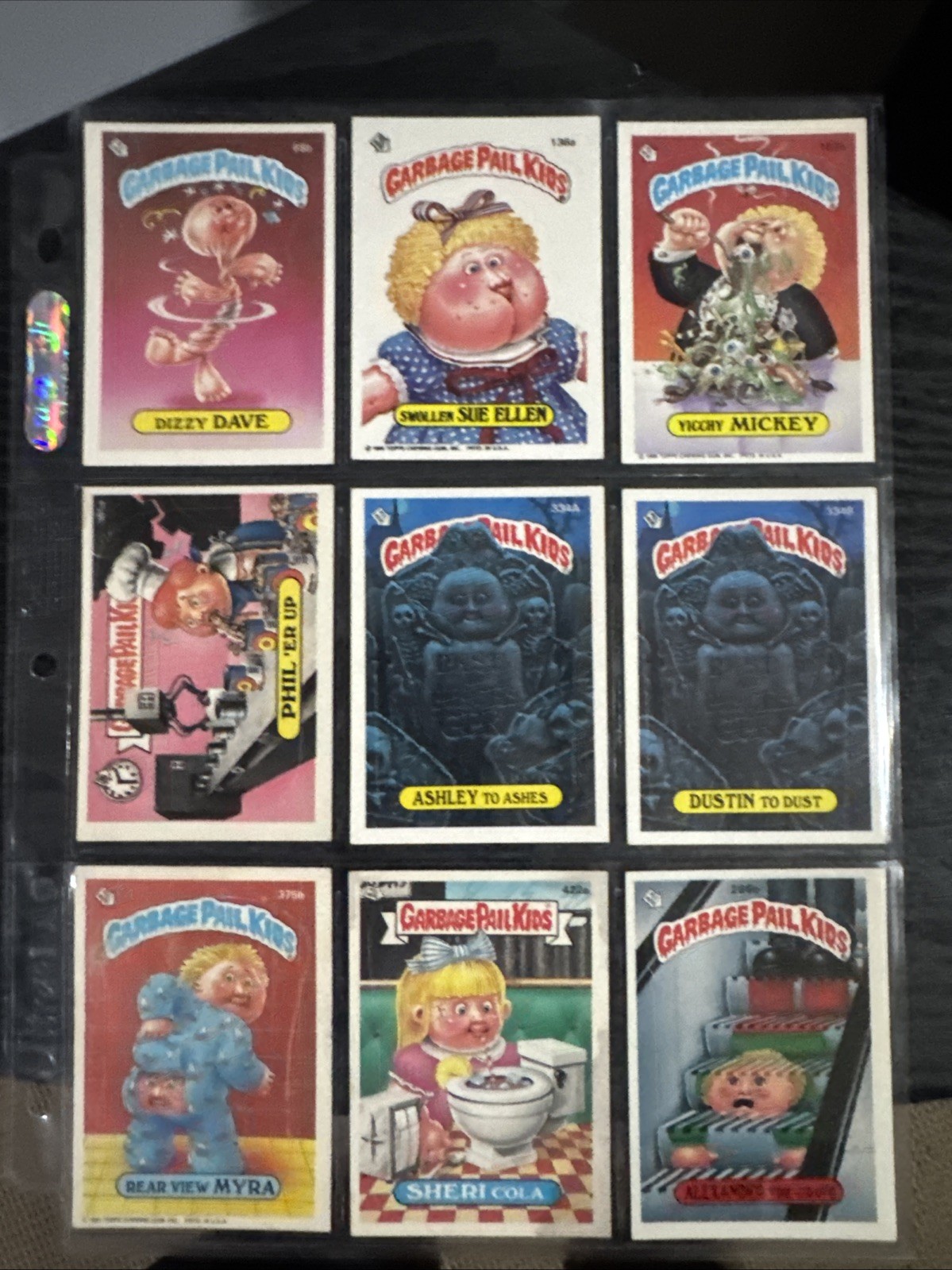 GARBAGE PAIL KIDS STICKER LOTTO DI 9 CARTE