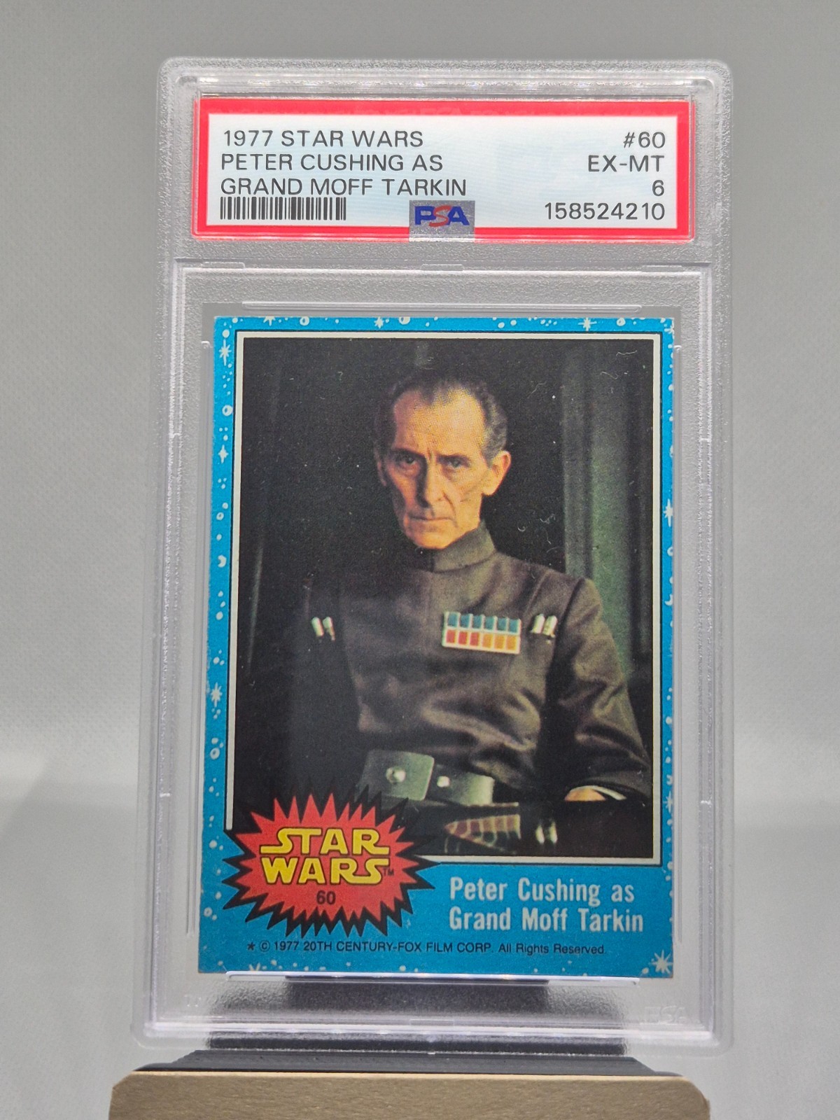 Grand Moff Tarkin Topps Trading Card Star Wars PSA 6 EX-MT #60 Peter Cushing