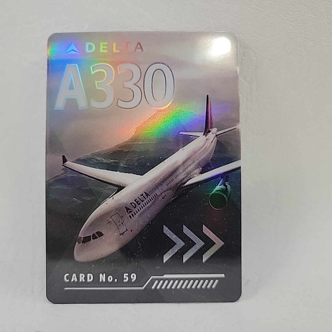 Delta Airlines trading card Airbus A330-300 n.59 2022 
