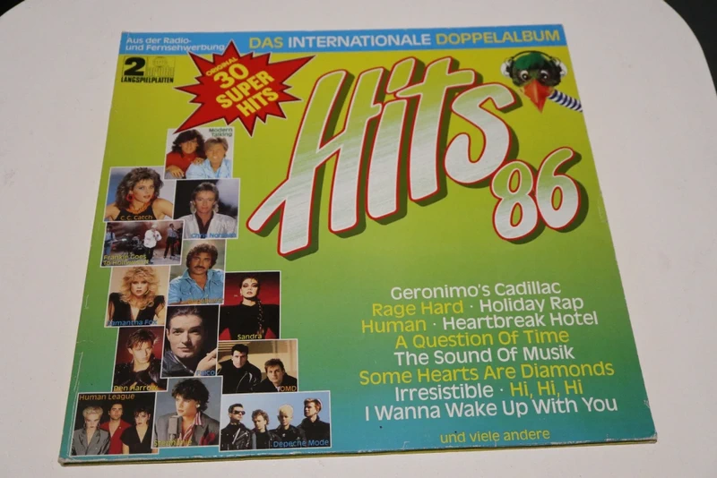 Double Vinyle LP "Hits '86" (Das Internationale Doppelalbum)