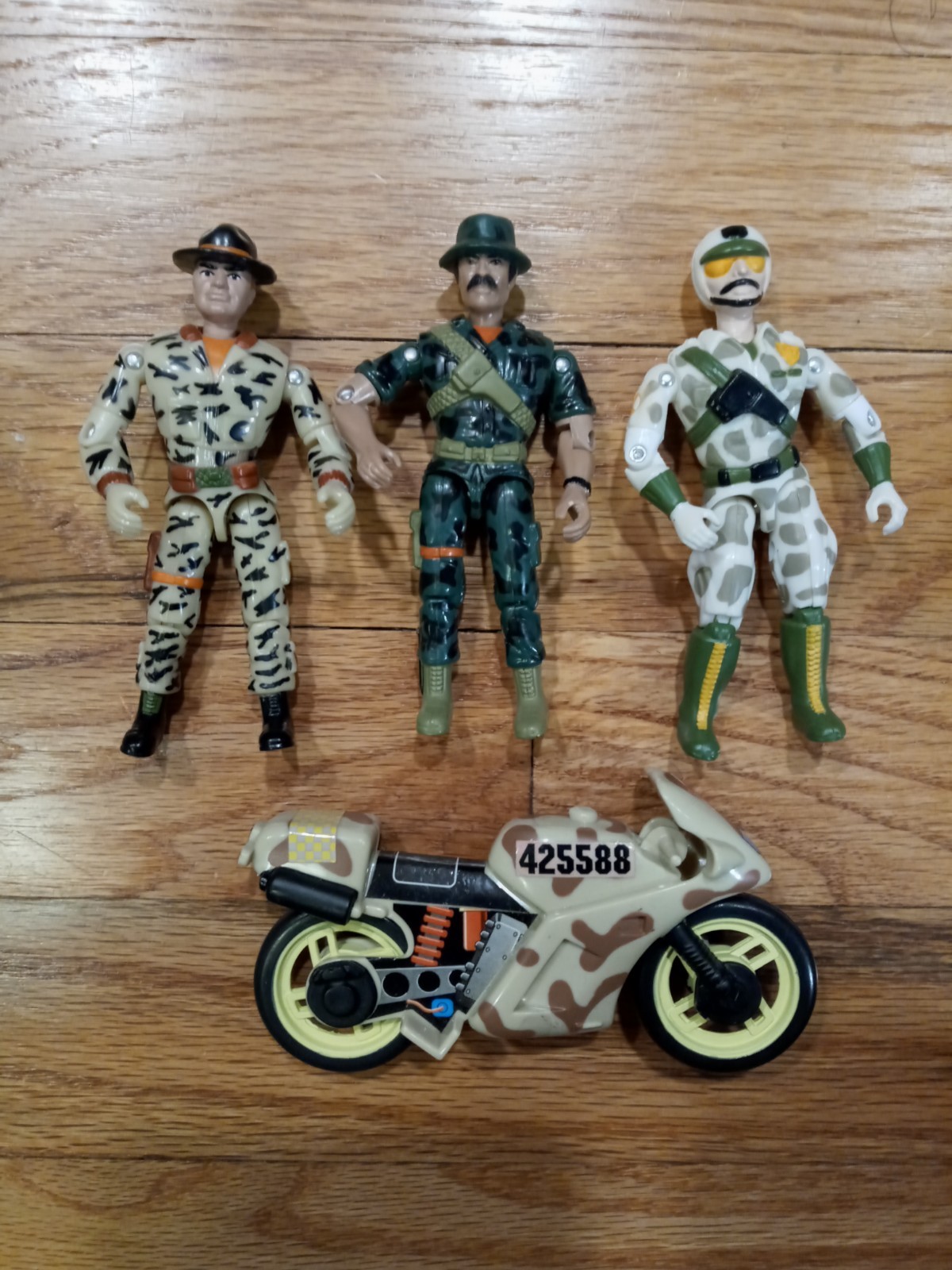 Lotto figurine militari The Corps Lanard 3,75" vintage 1990
