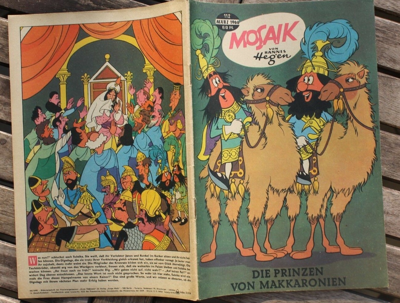 Original MOSAIK Hannes Hegen Nr. 112 I Principi Di Makkaronien 3/1966 Cond.1-