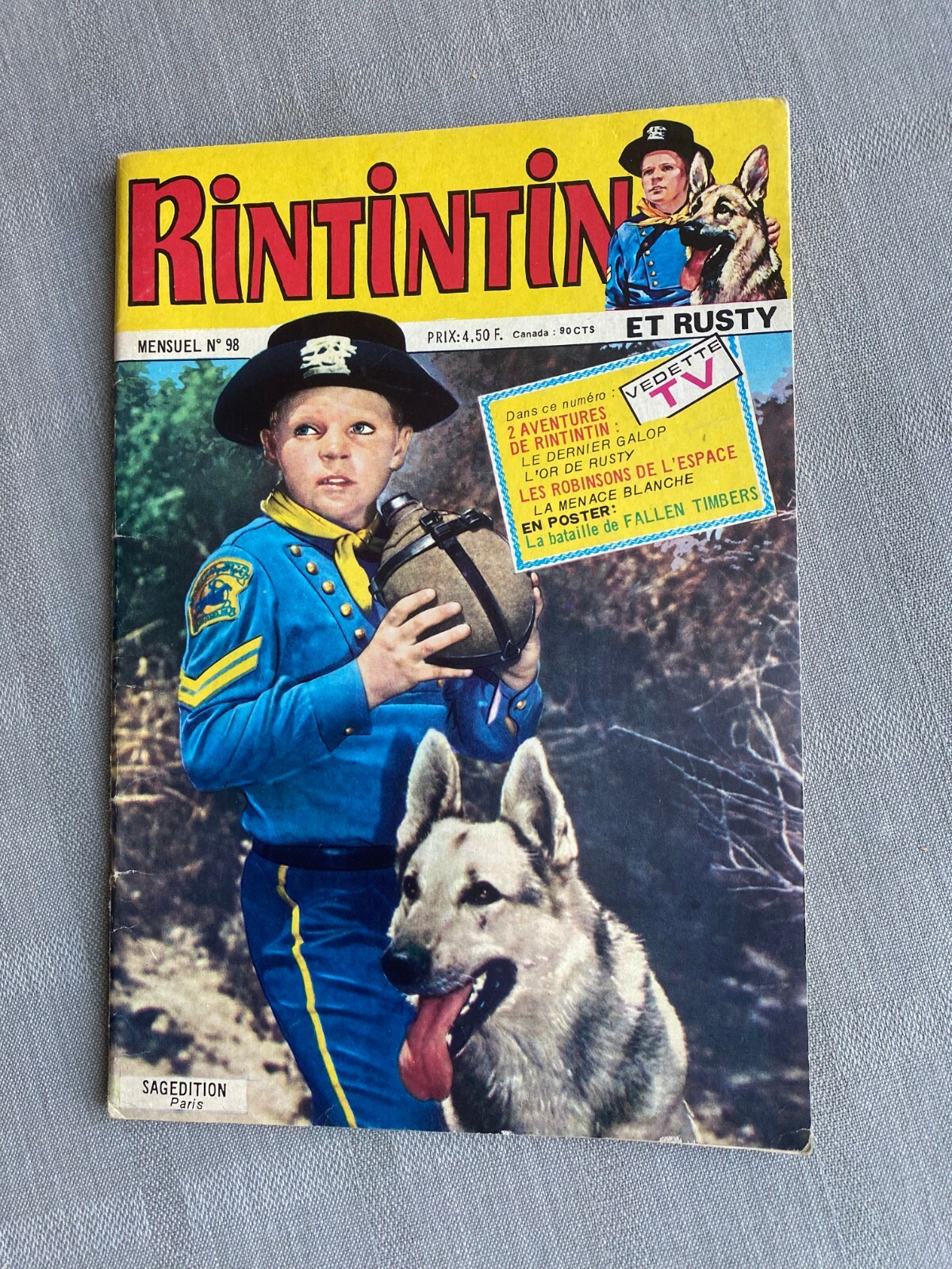 Rin Tin Tin N°98 2E Serie 1978 In Ottime Condizioni Con Il Poster Allegato