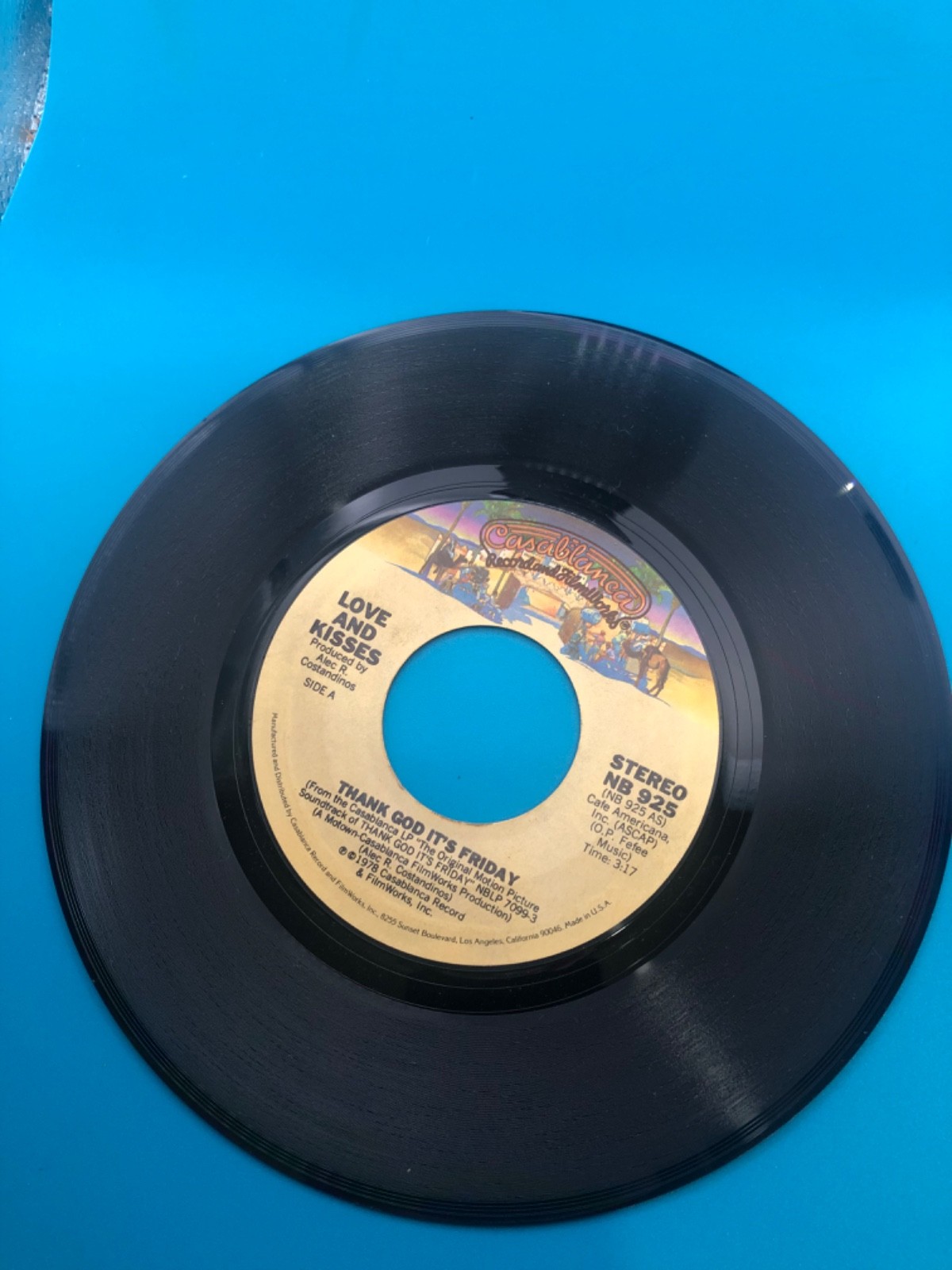 Love And Kisses Thank God It's Friday 1978 Casablanca 7" 45 RPM Disco Vinyl NM