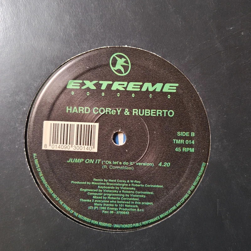 Hard Corey & Ruberto - Jump On It (Remixes) (12") 	Techno, Euro House