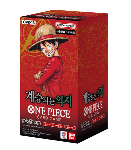 one piece tcg op13 booster box (versione coreana)