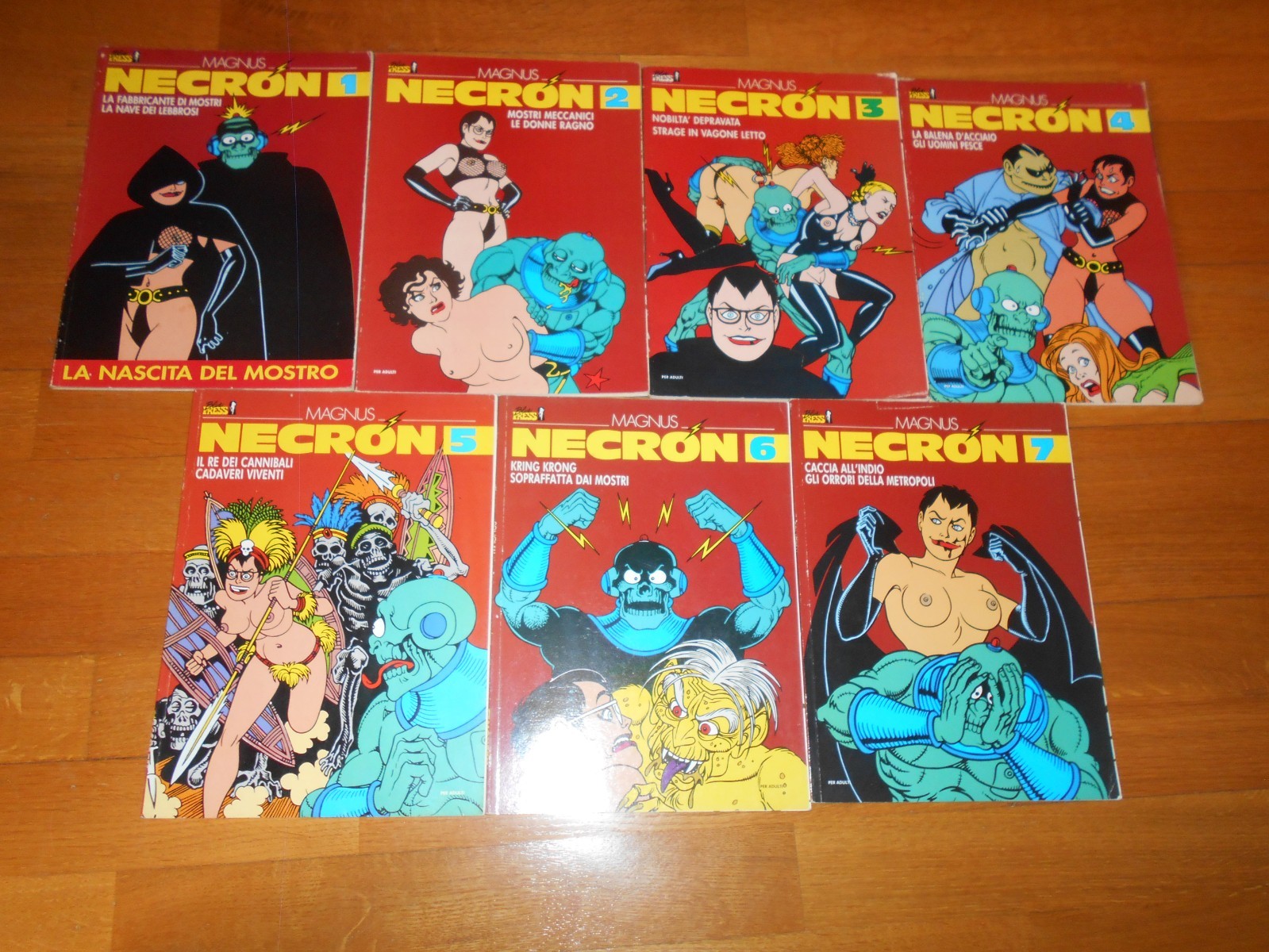 MAGNUS NECRON 1-7 SERIE COMPLETA BLUE PRESS 1990-1991