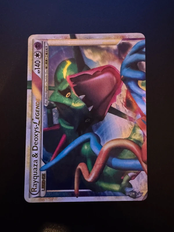Rayquaza e Deoxys holo leggenda Heart Gold soul silver senza paura 89 ITA