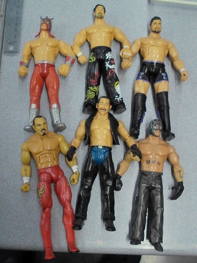 WWE Jakks Cruiserwt. action figure - Rey, Ultimo, ecc. (6), Giocattoli E Giochi Buoni