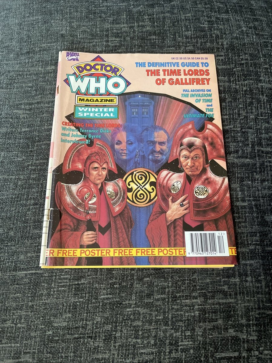 Doctor Who Magazine Winter Special 1992 with Fold Out Poster - detatched cover