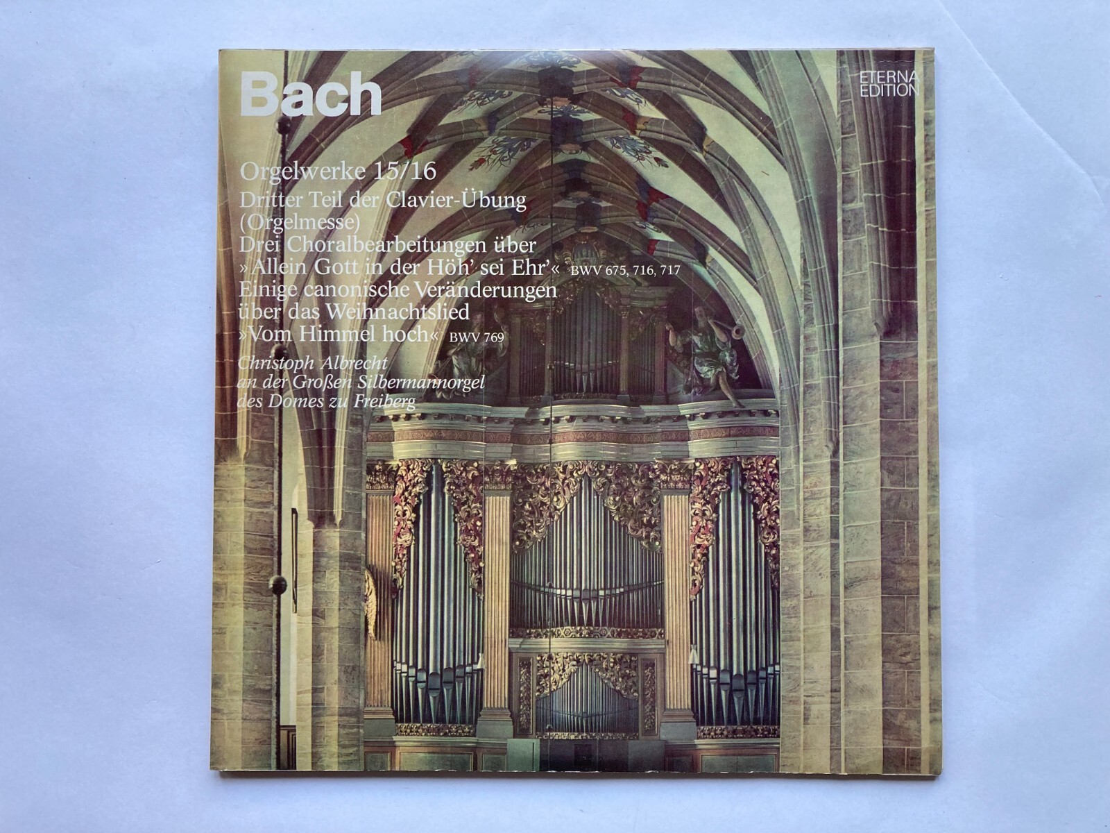 Johann Sebastian Bach Œuvres Pour Orgue 15 Et 16 Vinyle Double LP 1970