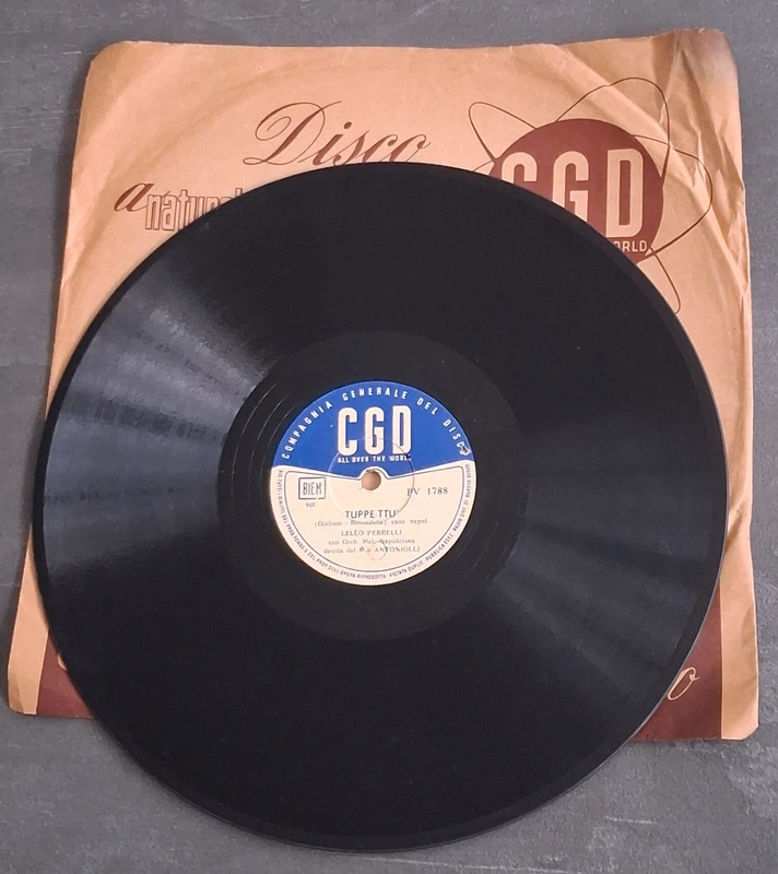 Disco 78 giri CGD PV 1788, Lello Perrelli