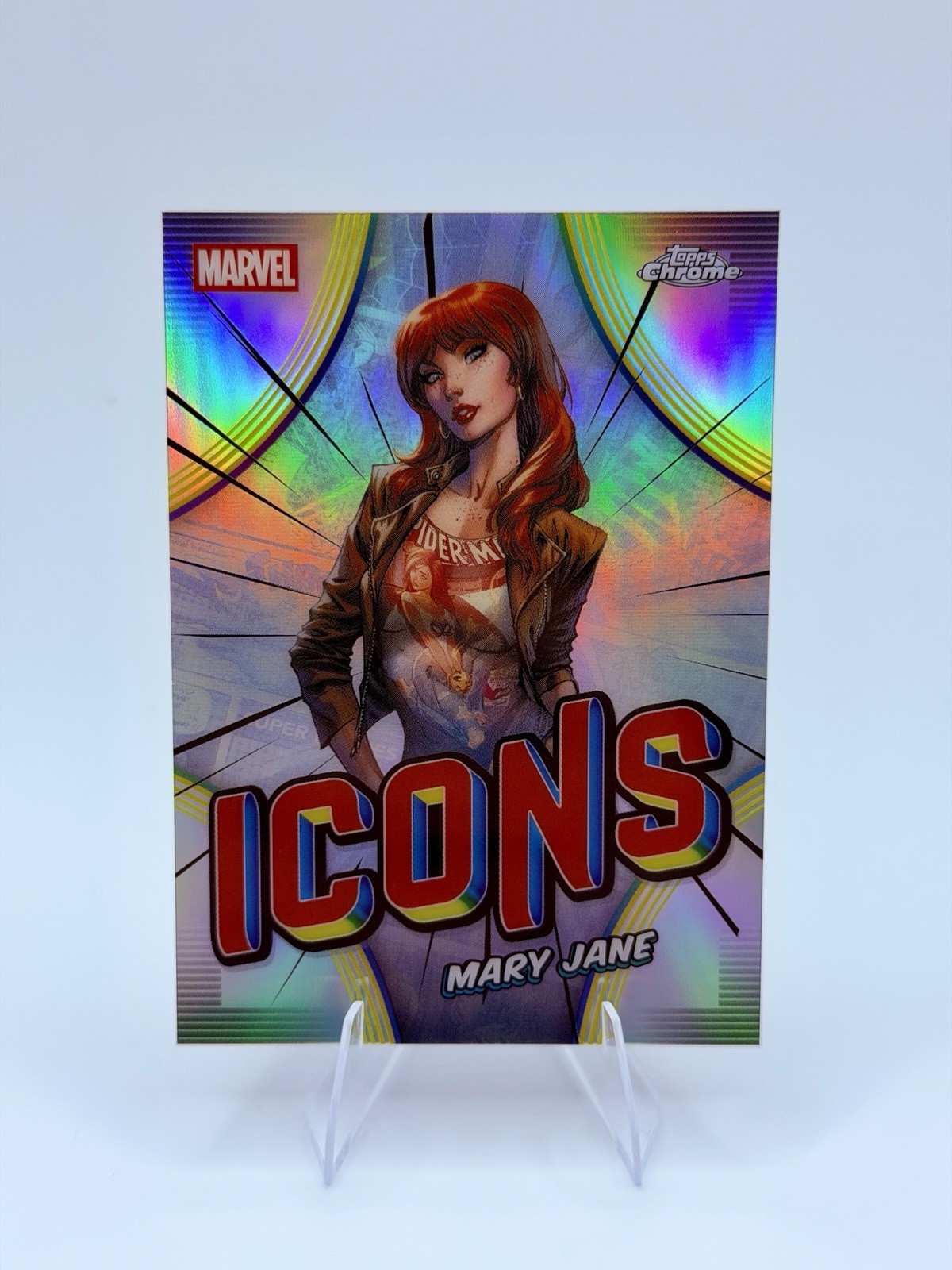 2026 Topps Chrome Marvel ICONS Mary Jane rifrattore #MI-11
