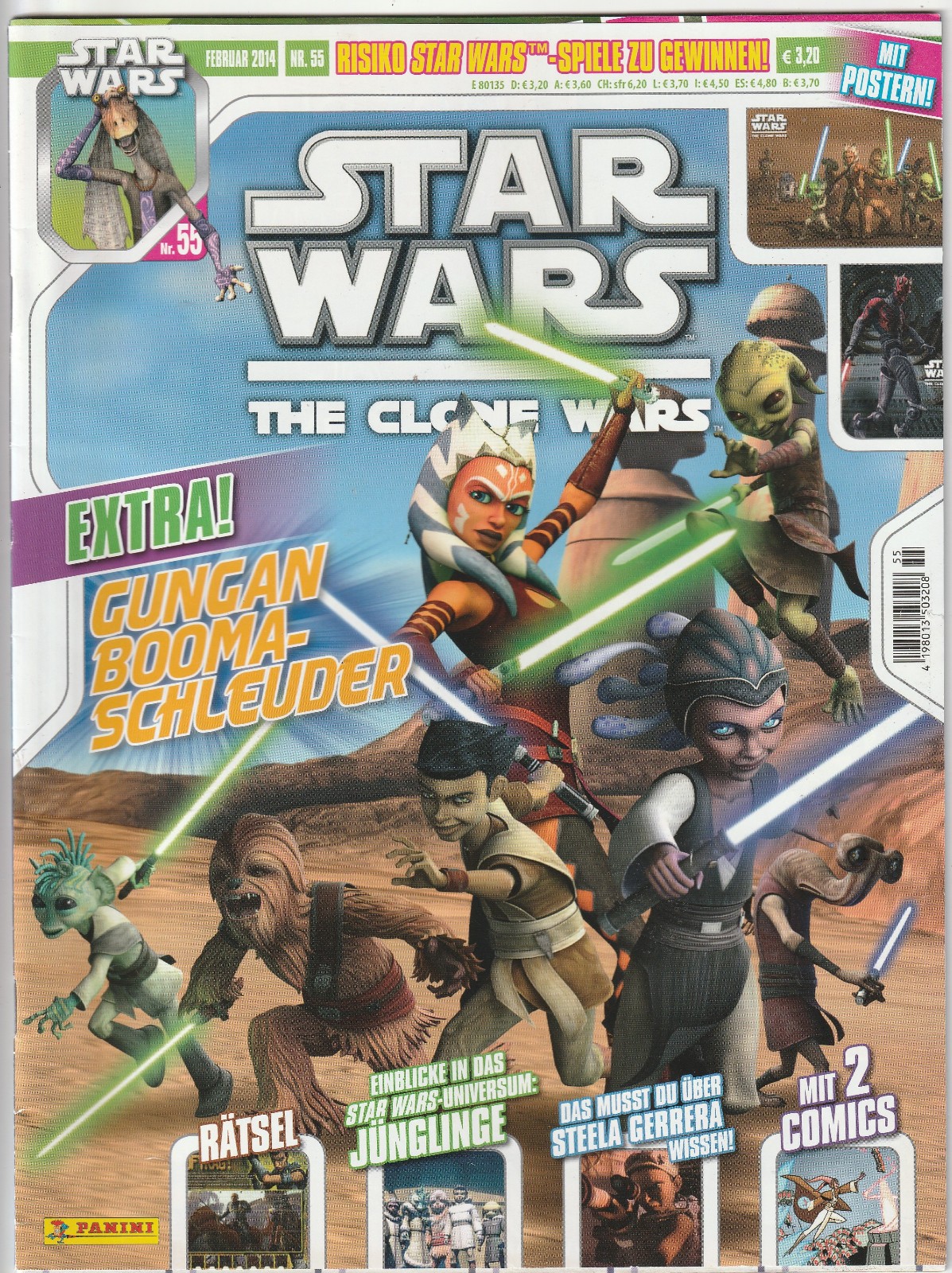 ✪ STAR WARS: THE CLONE WARS #55 + Poster/senza supplemento, Panini COMICHEFT TOP Z1