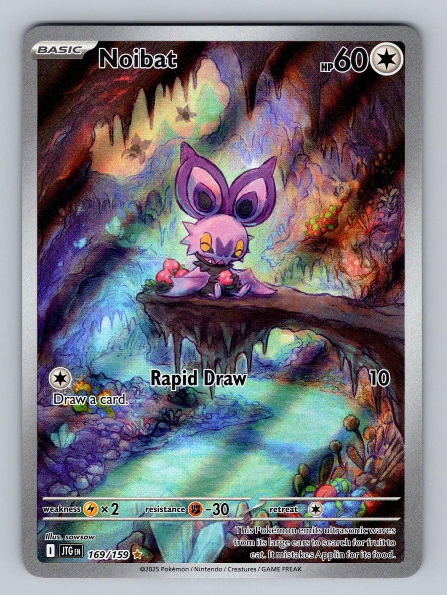 Noibat 169/159 Illustrazione Rara Viaggio Insieme Pokemon Holo Near Mint