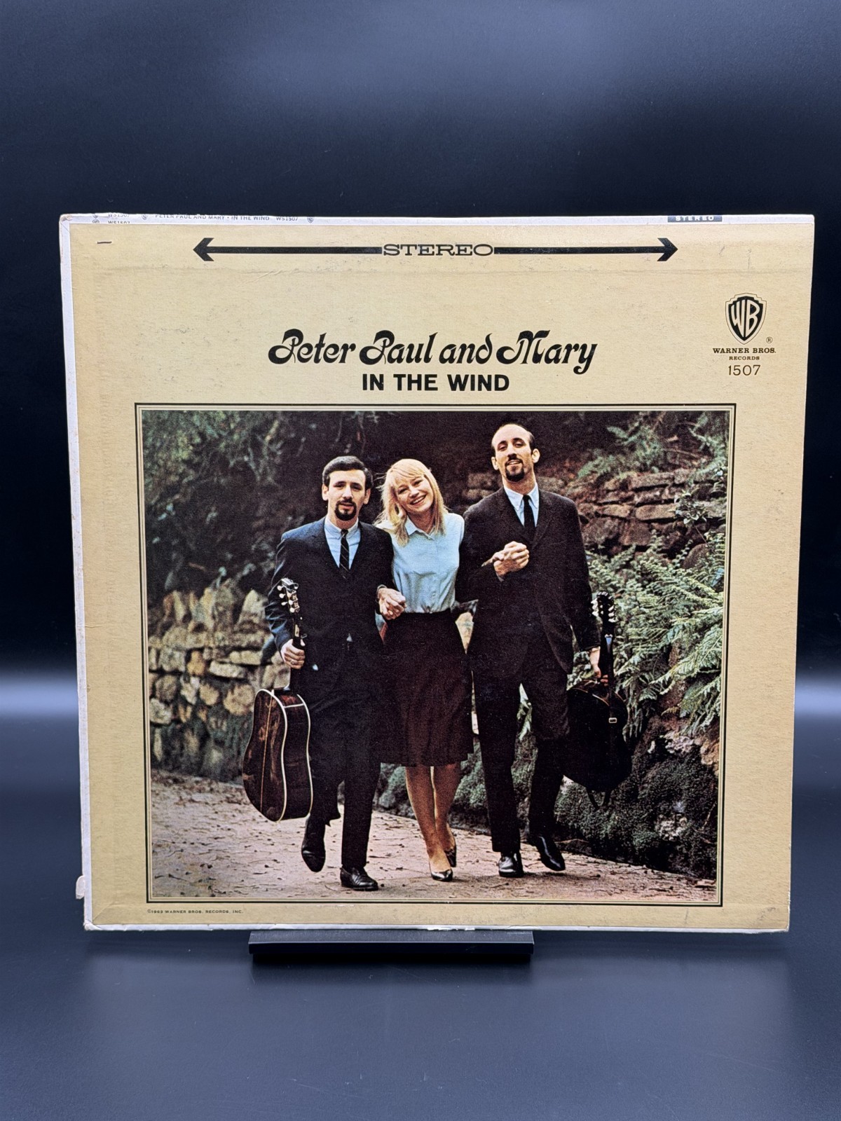 Peter Paul and Mary In the Wind LP Vinyl Warner Bros. Folk 1507 Album