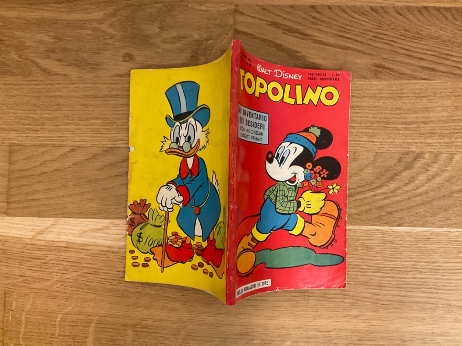 TOPOLINO LIBRETTO N.80 MONDADORI - 1953 - ORIGINALE DISNEY - SI BOLLINO