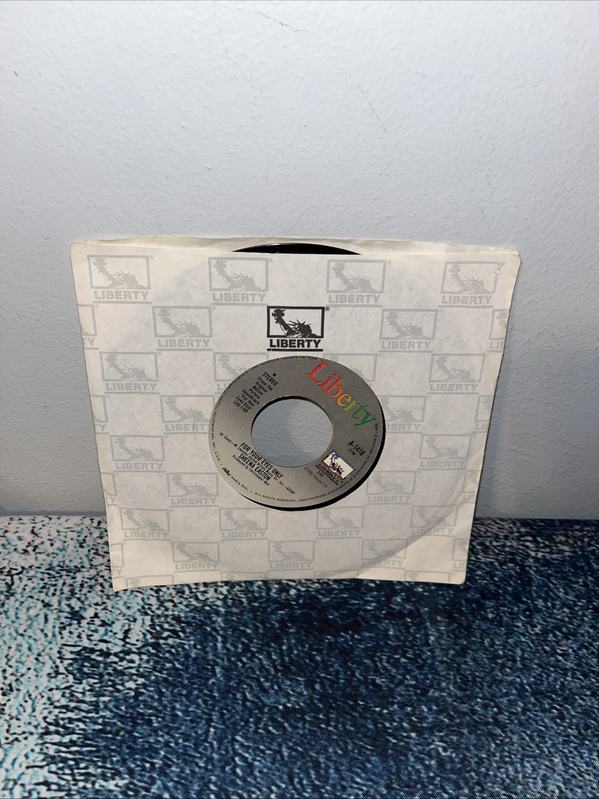 Sheena Easton ~ For Your Eyes Only/ Same ~ Liberty 45 RPM Record