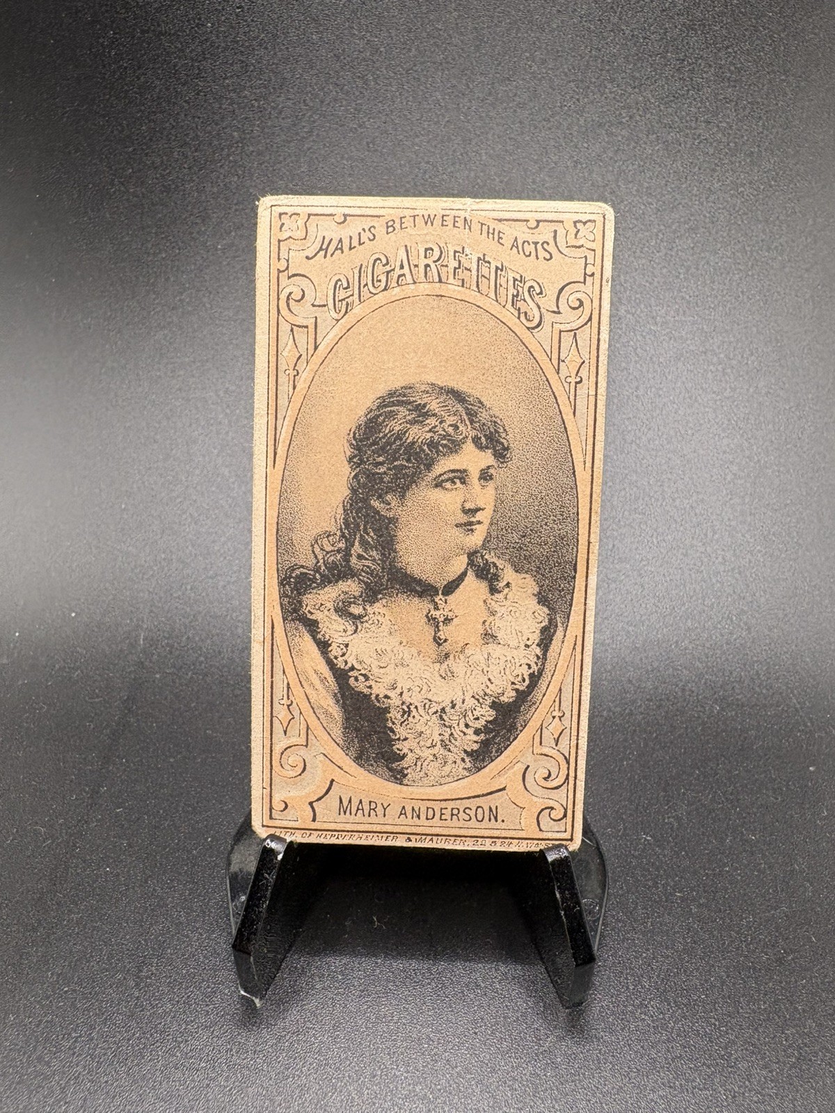 1880-92 Between the Acts Actors & Actresses Thos H Hall Back Mary Anderson 11bd