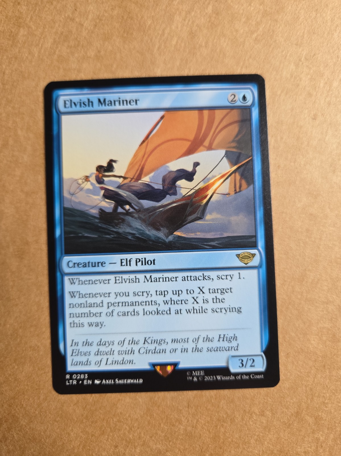 Elvish Mariner MTG LTR Lord Of The Rings Tales Of Middle Earth Rare NM
