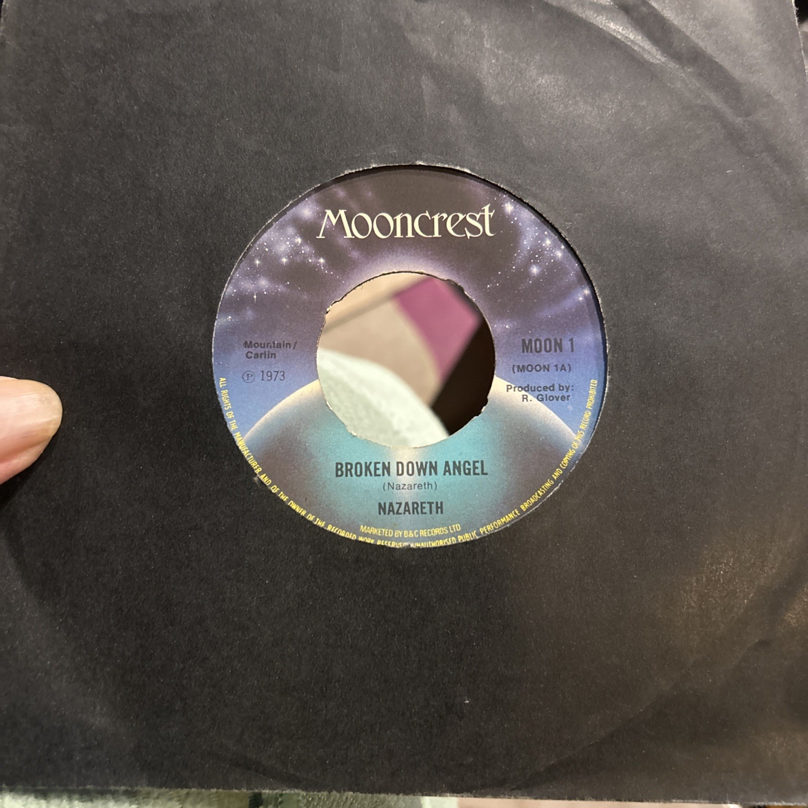 NAZARETH - Broken Down Angel 1973 7” Vinyl Single Record Ex