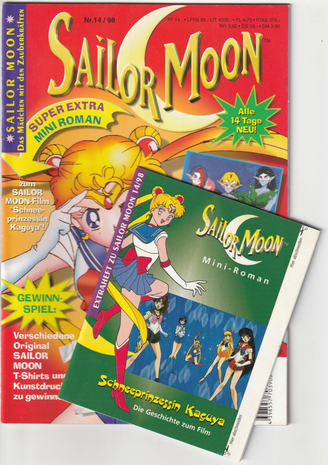 ✪ SAILOR MOON #14/1998 + supplemento/extra, Ehapa COMICHEFT NUOVO TOP 0-1