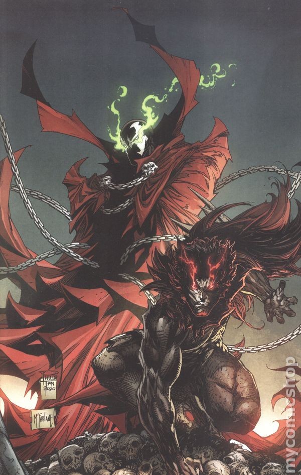 Spawn #307D Tan Virgin Variant FN 2020 Stock Image