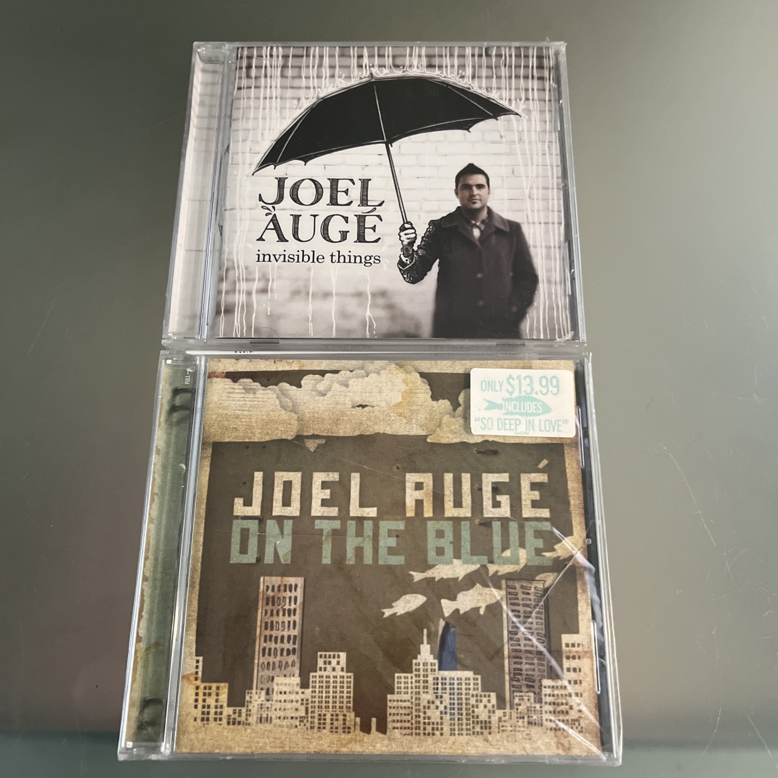 Joel Auge 2 💿 SEALED LOT: Invisible Things & On The Blue | NEW | Fast 🚚