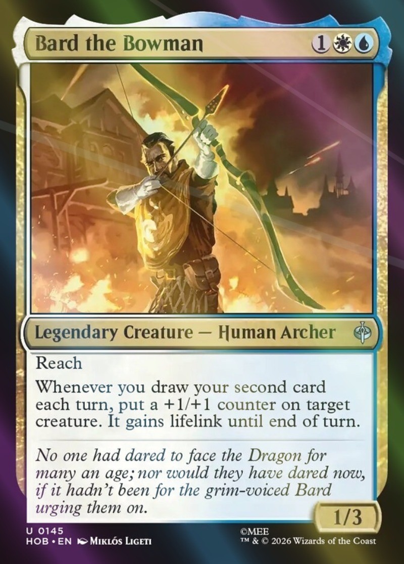 Bard il Bowman Foil Lo Hobbit #145 Magic TCG