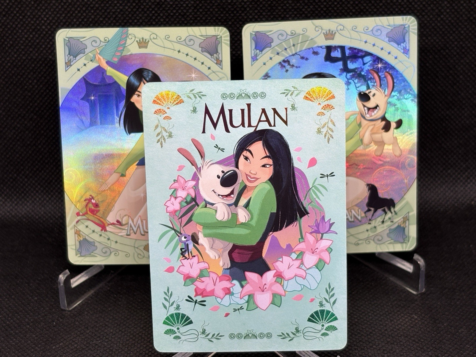 Carta Mulan | Shining | Soul Disney Princess | Lotto di 3 | Foil | Inserto