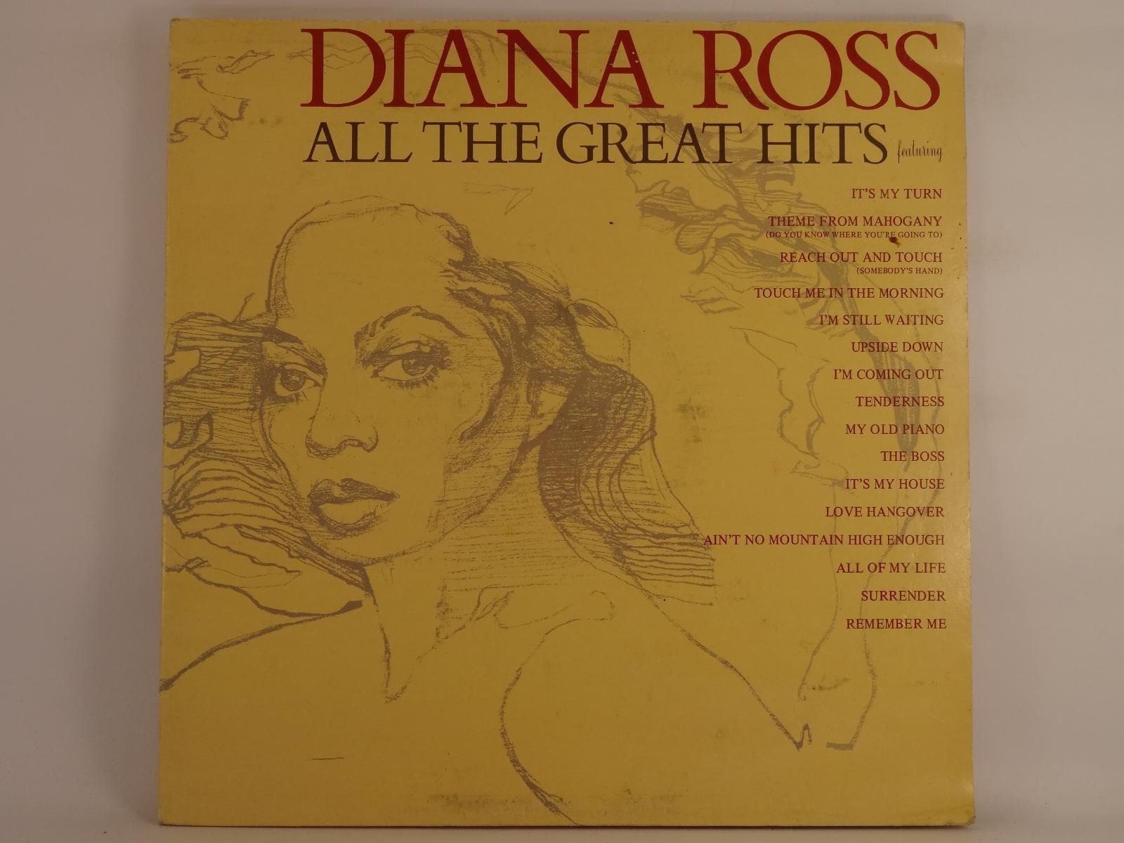 DIANA ROSS ALL THE GREAT HITS (354) 16 Track LP including Picture Sleeve MOTOWN