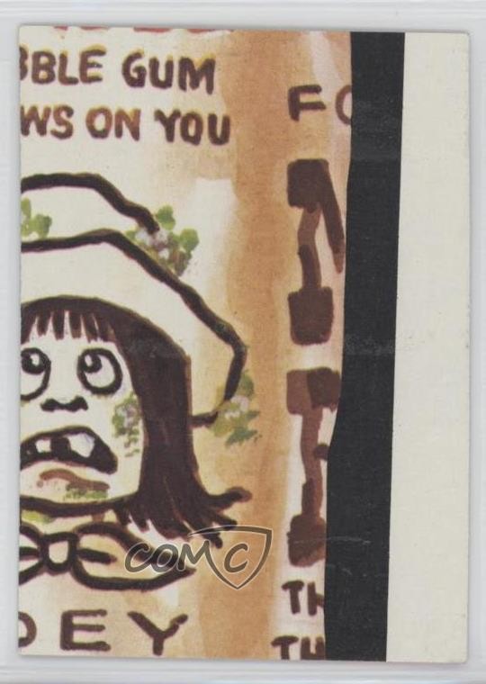 1974 Topps Wacky Packages Series 6 Checklists Checklist Center Right 2u3
