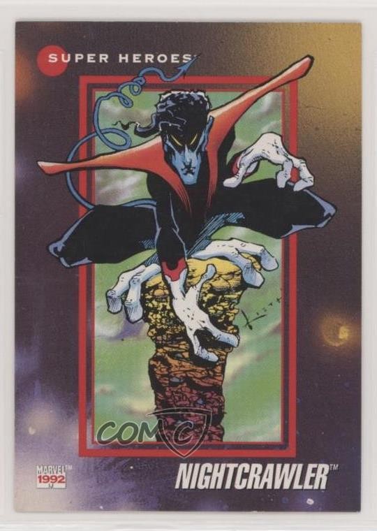 1992 Impel Marvel Universe Serie III Super Heroes Nightcrawler #22 0nl0