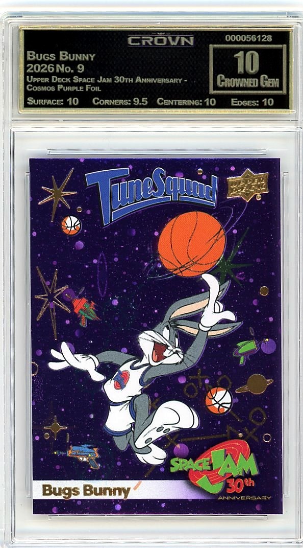 2026 Bugs Bunny Upper Deck Space Jam #9 Crown Graded 10