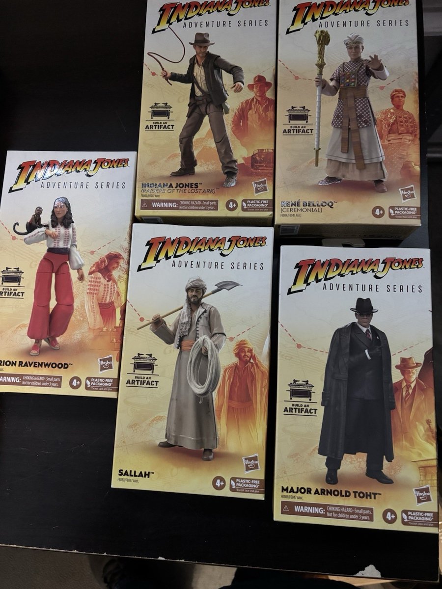 Indiana Jones Adventure Series 6" I predatori dell'arca perduta *Set completo* NUOVO sigillato